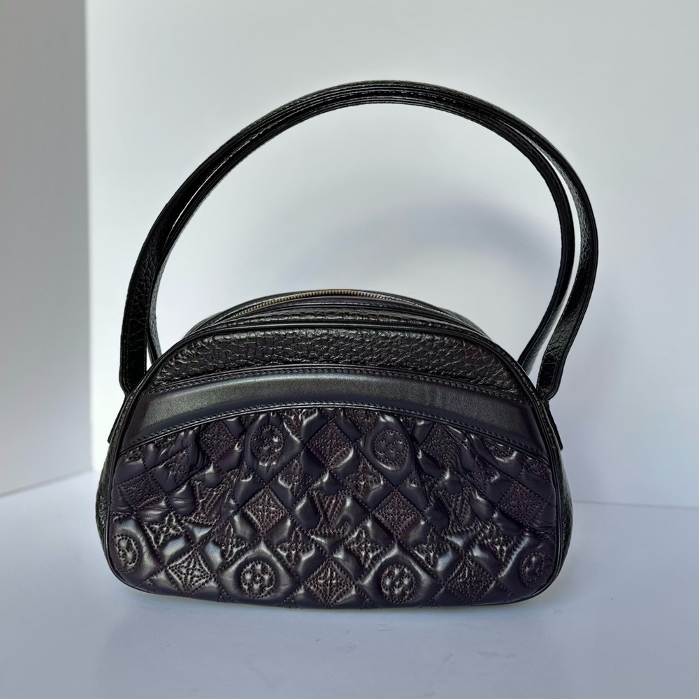 Louis Vuitton Limited Edition Aubergine Monogram Leather Clara Vienna Bag